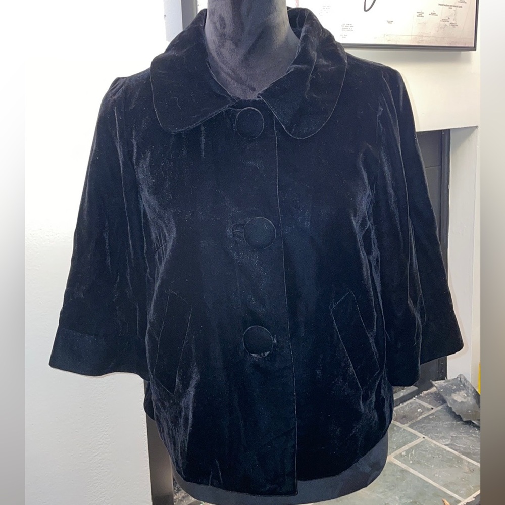 Black velvet blazer/jacket